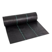HJQEQVD 5FTx10FT Heavy Duty Weed Barrier Landscape Fabric for Outdoor Gardens, Non Woven Weed Blocker Fabric, Garden Landscaping Fabric Roll,Black Weed Block Gardening Mat, Weed Control Fabric